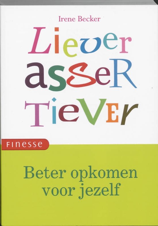 Cover van het boek 'Liever assertiever'