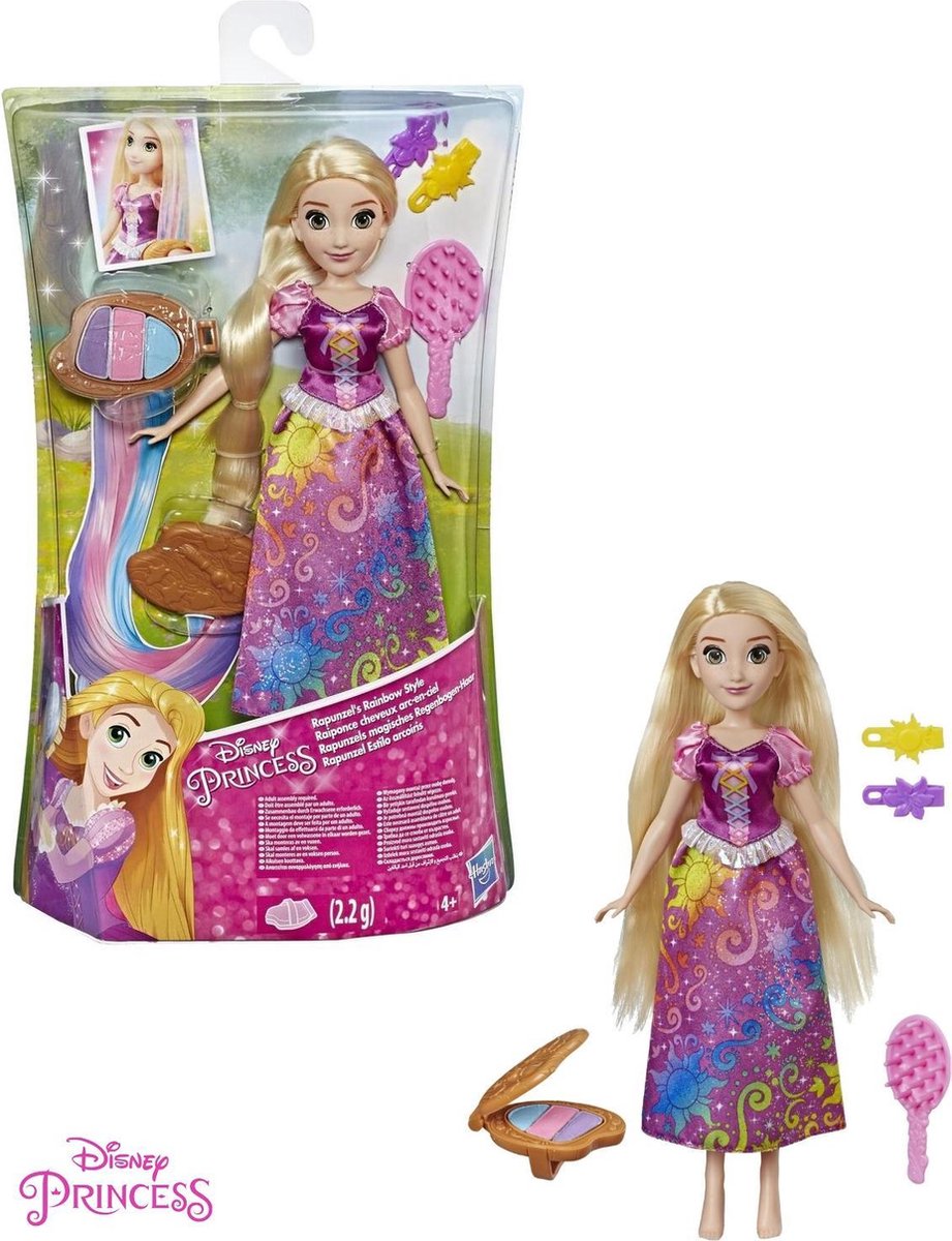 Reclame materiaal Onafhankelijkheid Disney - Princess - Rapunzel - Rainbow Style - Haarverf - Pop - Prinses  -... | bol.com