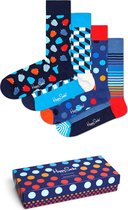 Happy Socks Navy Giftbox - Maat 41-46