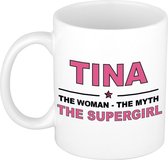 Tina The woman, The myth the supergirl cadeau koffie mok / thee beker 300 ml