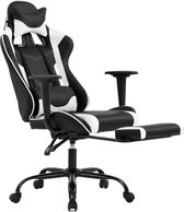 Bol.com Best Office OC-1688 Bureaustoel - Wit - Ergonomisch - Met Lendensteun - PU-leer - Verstelbaar aanbieding Bol.com Best Office OC-1688 Bureaustoel - Wit - Ergonomisch - Met Lendensteun - PU-leer - Verstelbaar aanbieding