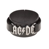 Alchemy Gothic Polsband AC/DC LOGO Zwart/Zilverkleurig