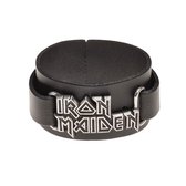 Alchemy Iron Maiden - Logo Polsband - Zilverkleurig/Zwart