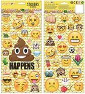 Smiley- stickers- 2 vellen in totaal 50 stickers.