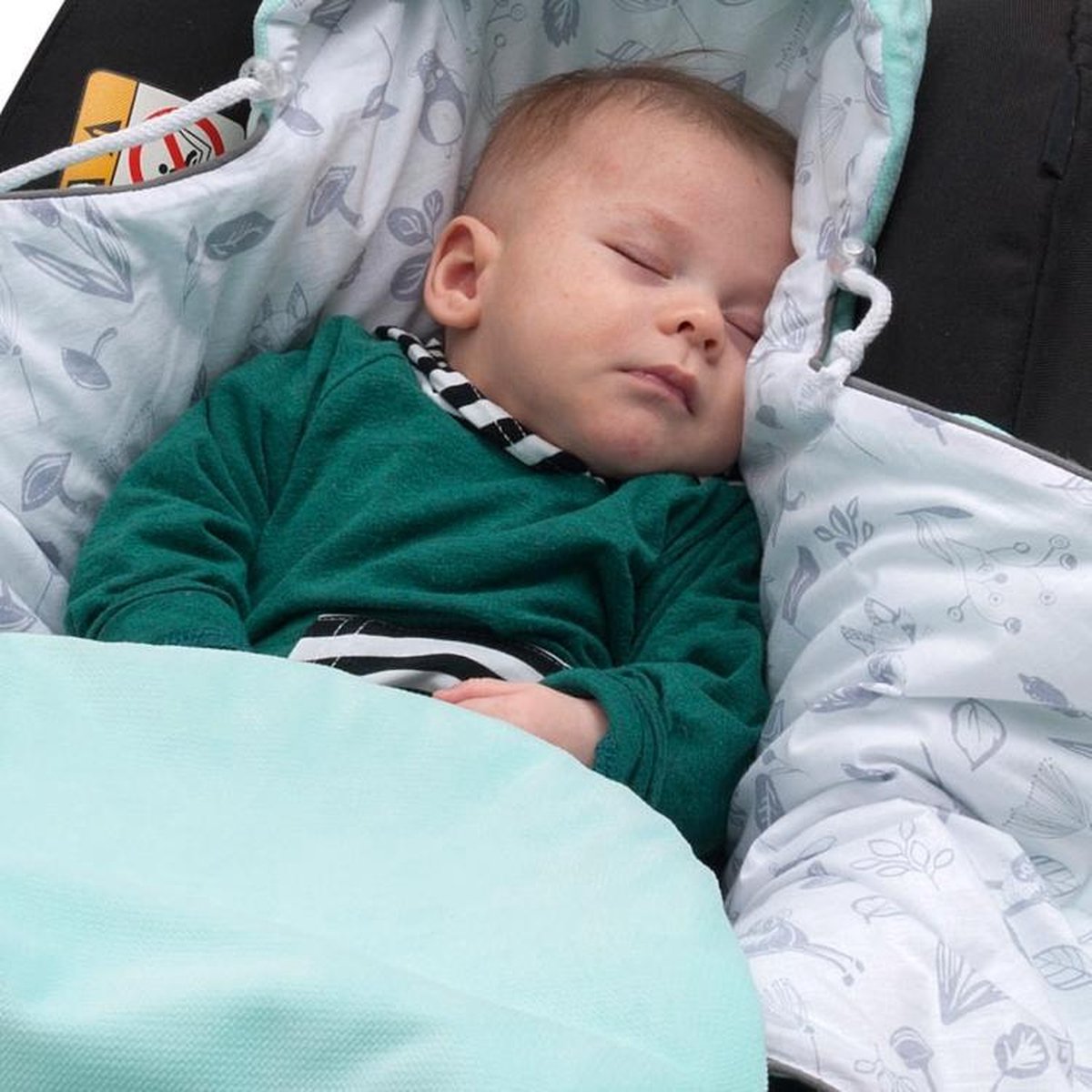 Deken voor babyzitje, pasgeborenen, katoengaren en 100% katoen met vulling, universeel voor kinderwagen, zomer en lente, Maxi Cosi, 3-punts riem (39) (Rosa