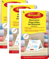 AEROXON Kleermotval - Gifvrije & Reukloze Lokstofval Voor Het Opsporen Van Kleermotten - 3 Stuks
