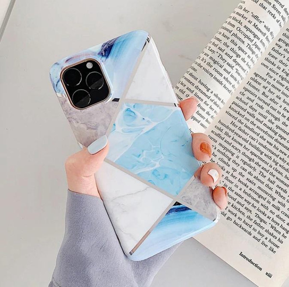 Marmer Case geschikt voor Apple iPhone 8 | iPhone 7 | iPhone SE 2020 | Back Cover | TPU Telefoonhoesje
