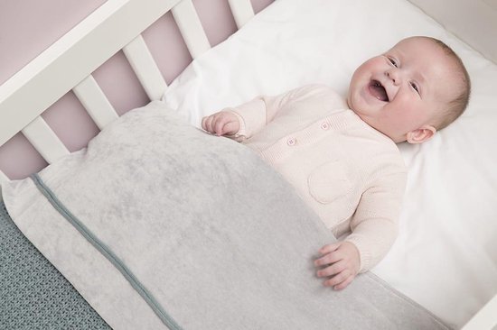 Baby's Only Gebreide ledikantdeken chenille - Baby deken Robust Rib - Stonegreen van Baby's Only — afbeelding 3