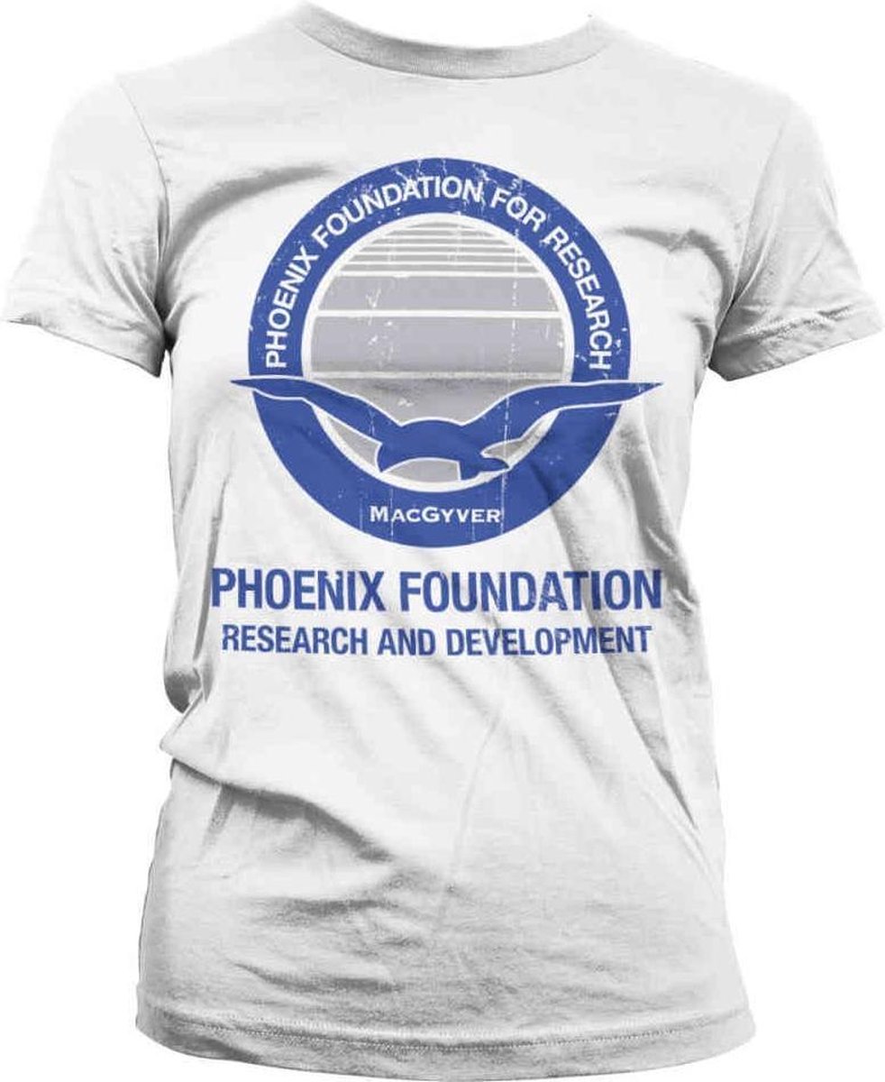 MacGyver Dames Tshirt -S- Phoenix Foundation Wit