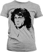 The Doors Dames Tshirt -M- Jim Morrison - Portrait Grijs