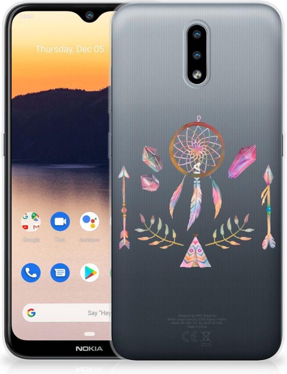 Nokia 2.3 Telefoonhoesje met Naam Boho Dreamcatcher