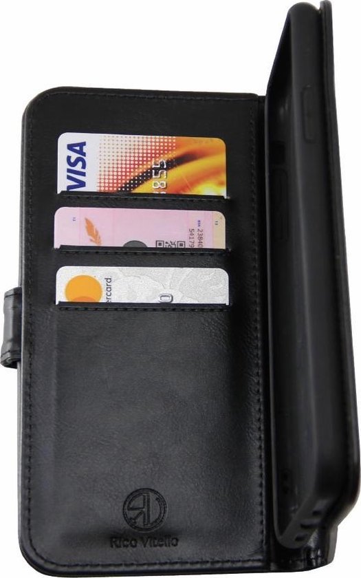 Overwegen eer Geweldig Rits Wallet case voor iPhone 6/6S plus + gratis protector Zwart | bol.com