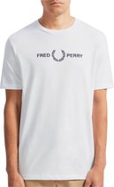 Fred Perry T-shirt - Mannen - wit,zwart