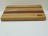 Snijplank van diverse houtsoorten 41 x 29 x 3,5cm