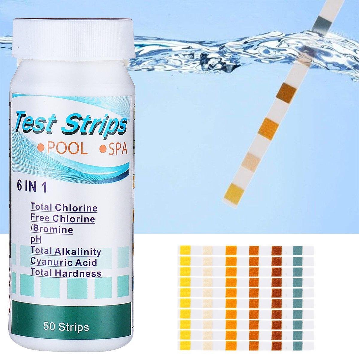 Professionele Zwembad Test Strips 6 in 1 50 Stuks/Strips Zwembad Onderhoud