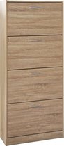 Design schoenenkast met 4 lades  sonoma