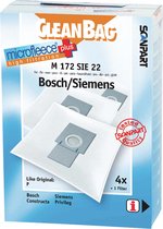 CleanBag stofzuigerzakken 4 stuks - Geschikt voor Bosch Ergomaxx Siemens Dynapower - Type P - Inclusief 1 filter - BBZ41FP - VZ41AFP - Alternatief