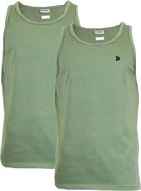 2-Pack Donnay Muscle shirt - Tanktop - Sportshirt - Heren - maat XL - Army Green (089)