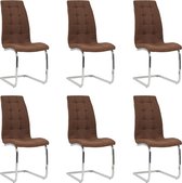 Eetkamerstoelen set 6 stuks  (Incl LW anti kras viltjes) - Eetkamer stoelen - Extra stoelen voor huiskamer - Dineerstoelen – Tafelstoelen