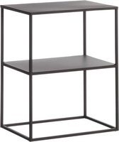 WDMT® Metalen muur kast | Sidetable zwart | Industrieel | 77 x 30 x 68cm zwart