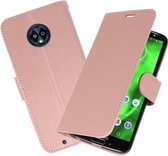 Roze Wallet Case Hoesje voor Motorola Moto G6