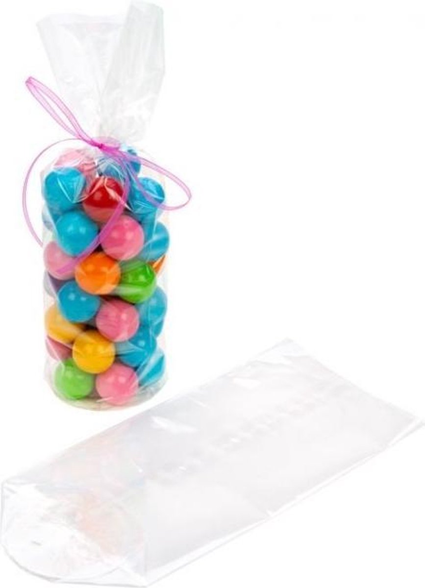 Goedkoopste Sealbare ronde zakken met papieren insert 40 micron 7 x 25.4 cm (50 stuks) [RPBG2]