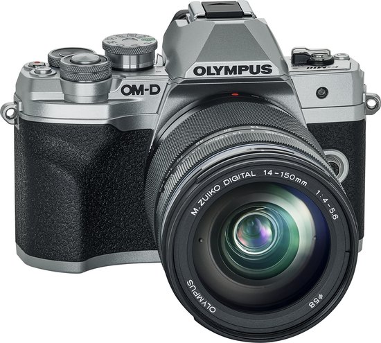 Olympus OM-D E‑M10 Mark IV - Systeemcamera - + ED 14-150mm EZ lens - Zilver