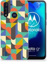 Smartphone hoesje Motorola Moto G8 Power Lite Backcase Siliconen Hoesje Funky Retro