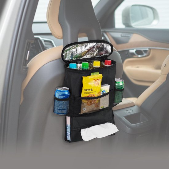MNC - Organisateur de siège d'auto avec sac isotherme - Sac de rangement  protecteur de