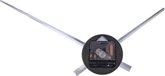 NeXtime 3118ZW large wall clock HANDS, only by hand, made of aluminum, black, ø 70 cm, per piece