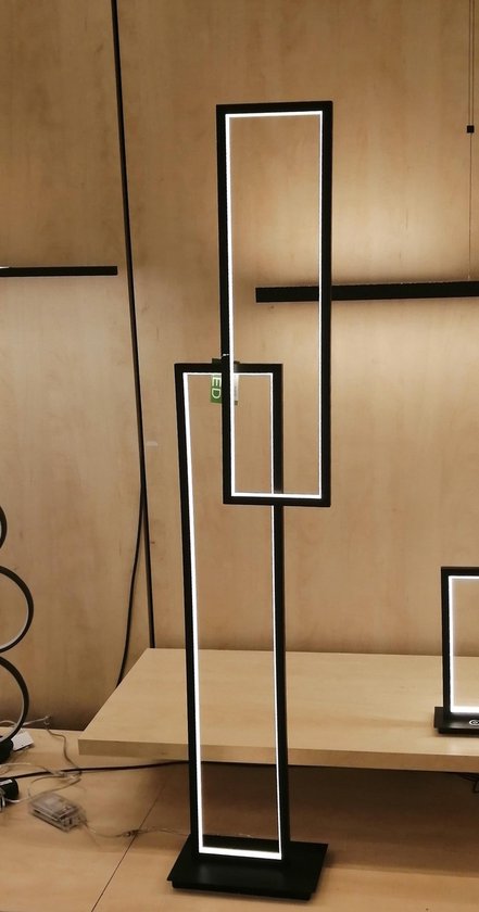 Moderne Design vloerlamp LED - mat zwart - met vloerdimmer | bol.com