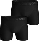 Bol.com Björn Borg Sammy zwarte 2-pack heren boxershort maat S aanbieding