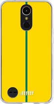 LG K10 (2017) Hoesje Transparant TPU Case - FSC Groen & Geel #ffffff