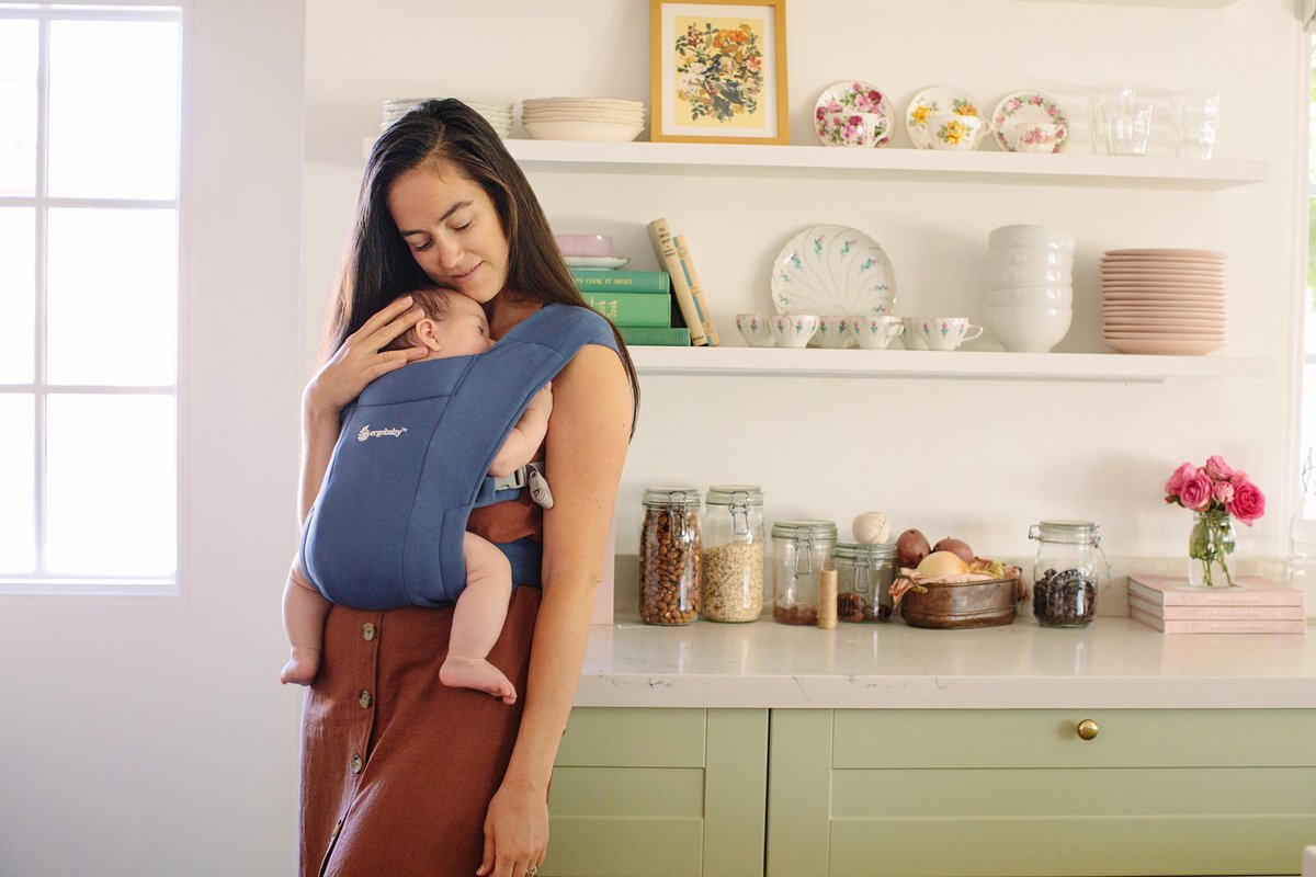 Ergobaby - Embrace - Draagzak Baby - Soft Blue - ergonomisch vanaf geboorte – foto 2