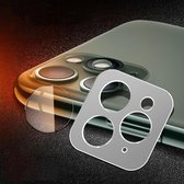 Achteruitrijcamera Lensbescherming Ring Cover + Achteruitrijcamera Lensbeschermfolieset voor iPhone 11 Pro / 11 Pro Max (zilver)