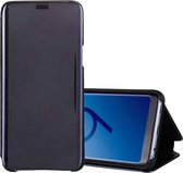 Voor Galaxy S9 + galvaniseren spiegel horizontale flip lederen tas met houder (zwart)