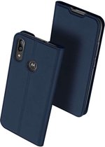 DUX DUCIS - Motorola Moto E6 Plus Wallet Case Slimline - Blauw