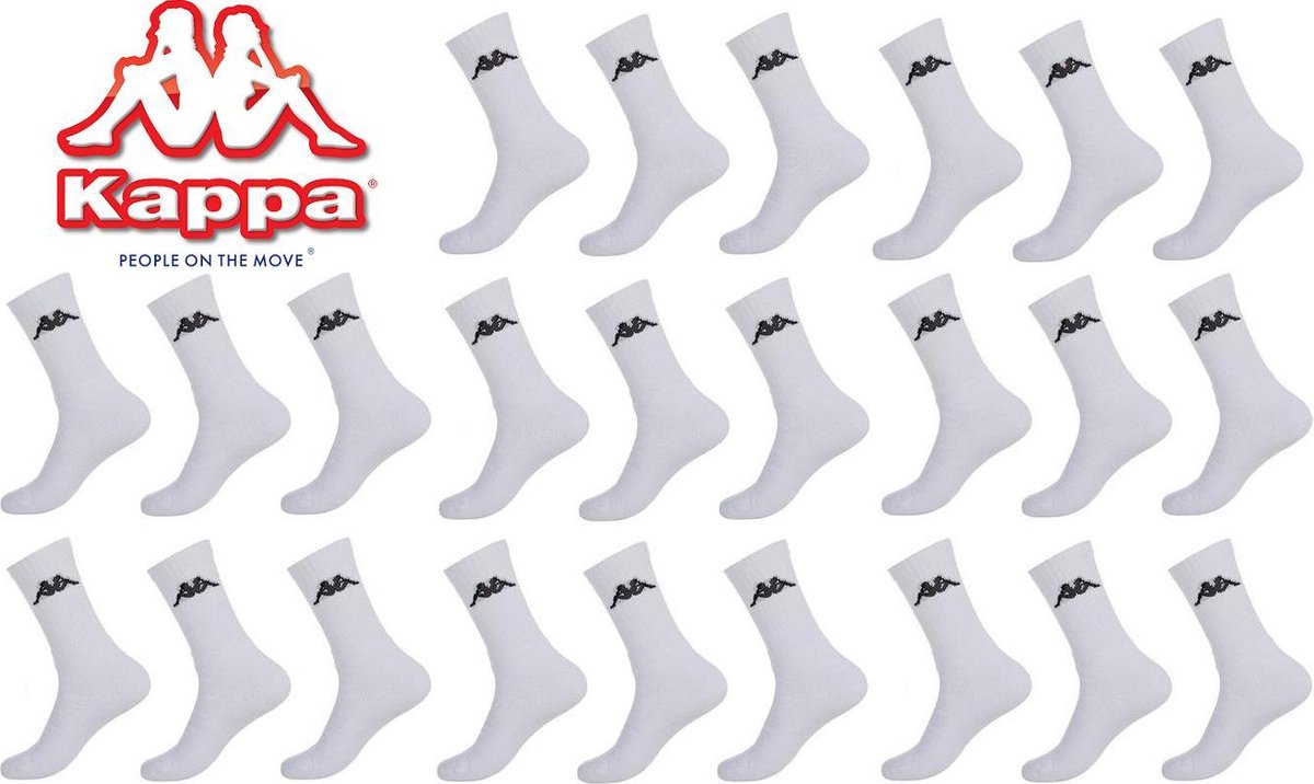 Kappa witte sportsokken mega multipack 12 paar