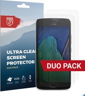 Rosso Screen Protector Ultra Clear Duo Pack Geschikt voor Motorola Moto G5 Plus | TPU Folie | Case Friendly | 2 Stuks