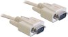 Premium seriële RS232 kabel 9-pins SUB-D (m) - 9-pins SUB-D (m) / gegoten connectoren - 10 meter
