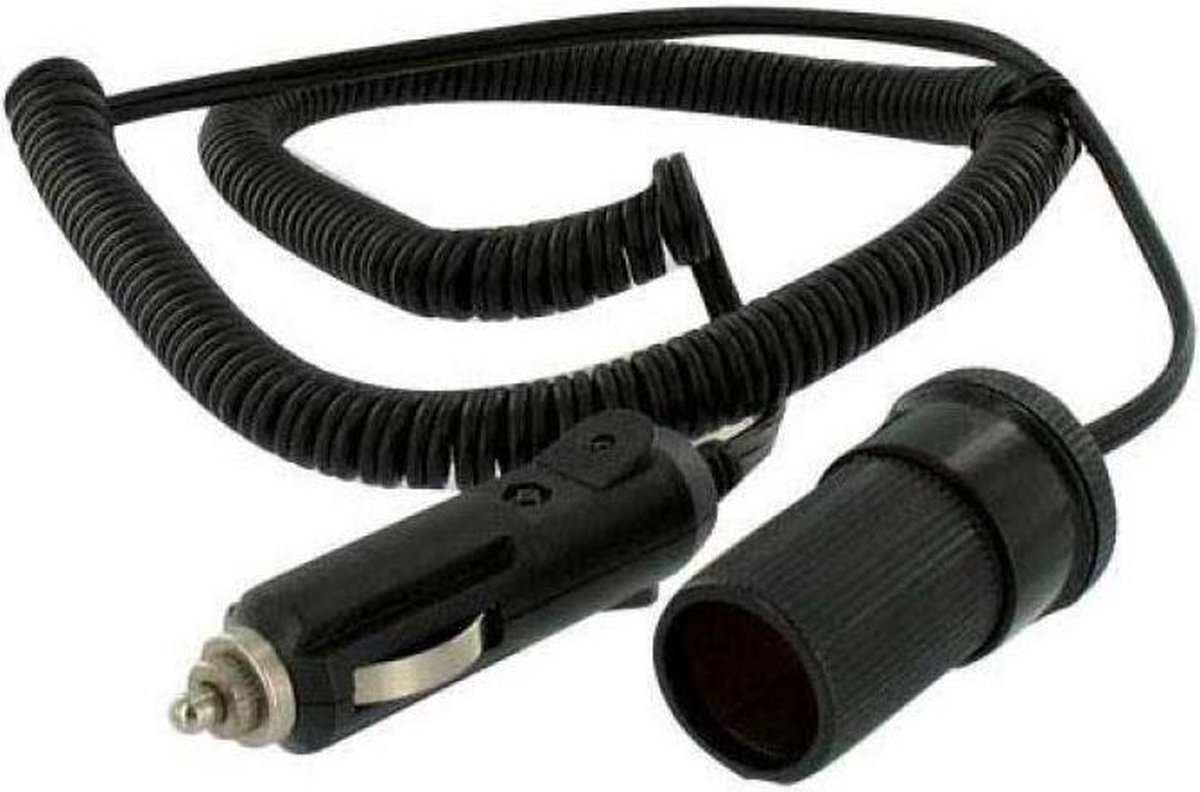 M-Use Sigarettenaanstekerplug spiraal verlengkabel - 12V/10A - 3 meter |  bol.com