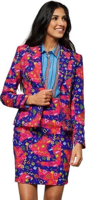 OppoSuits The Fresh Princess - Costume Femme - Coloré - Carnaval - Taille 36