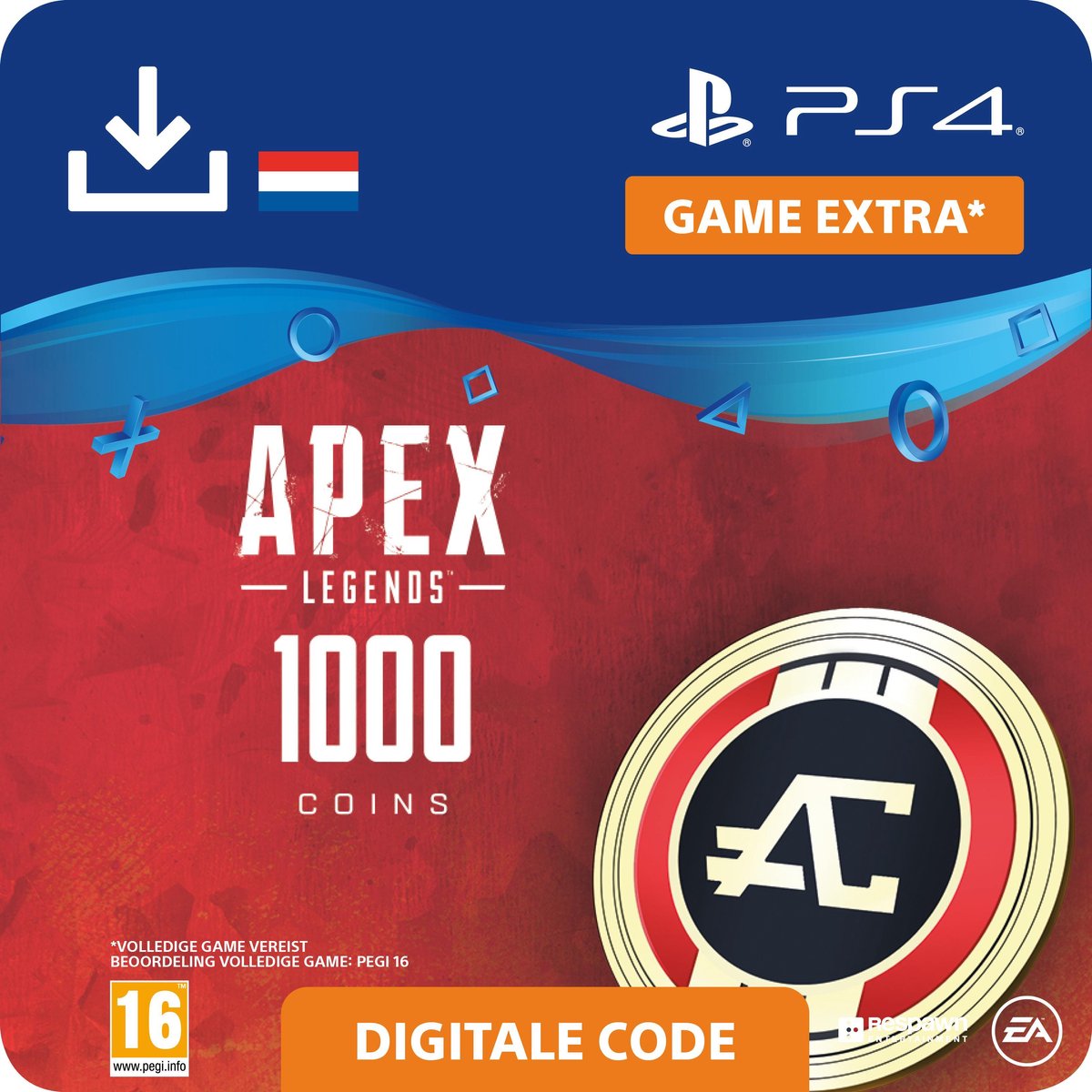 Apex Legends - digitale valuta - 1.000 Apex Coins - NL - PS4 download - Sony digitaal