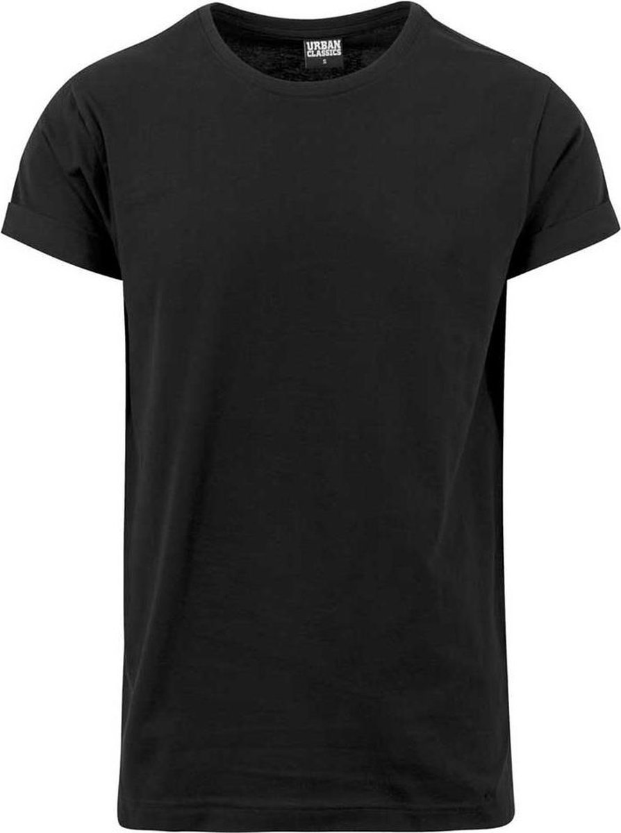 Urban Classics Turnup Heren T-shirt L Zwart