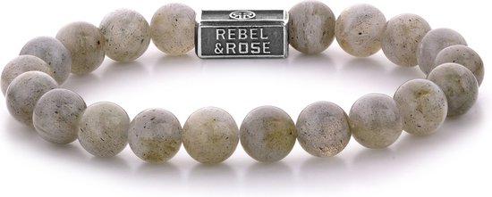 Rebel & Rose Silverbead Labradorite Shield 925 - 8mm RR-8S005-S-19 cm