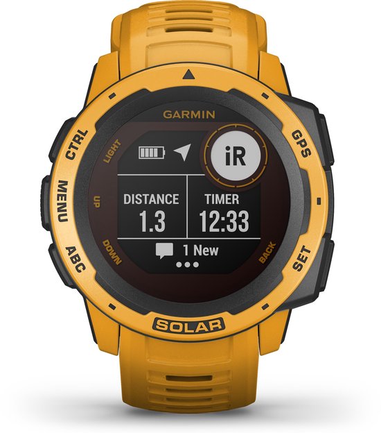 Garmin Instinct Solar- Robuuste multisport smartwatch - Sunburst