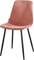 Troon Collectie - Eetkamerstoel Ariane - Velvet - Roze
