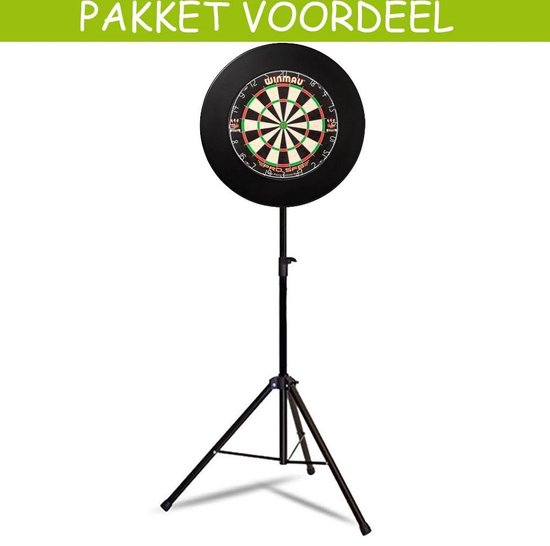 Afbeelding van het spel Mobiele Dartbaan VoordeelPakket Basic - Pro SFB -   - Rubberen Surround (Zwart)