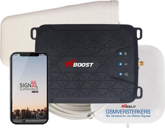 Tandheelkundig paling planter GSM versterker (complete set-HI10-5S) met 2G, 3G & 4G signaal verbetering  t/m 250m² ... | bol.com