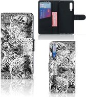 Telefoonhoesje Xiaomi Mi 9 Wallet Case Skulls Angel